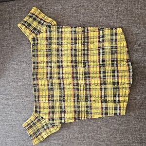Hot Topic Plaid Crop Top